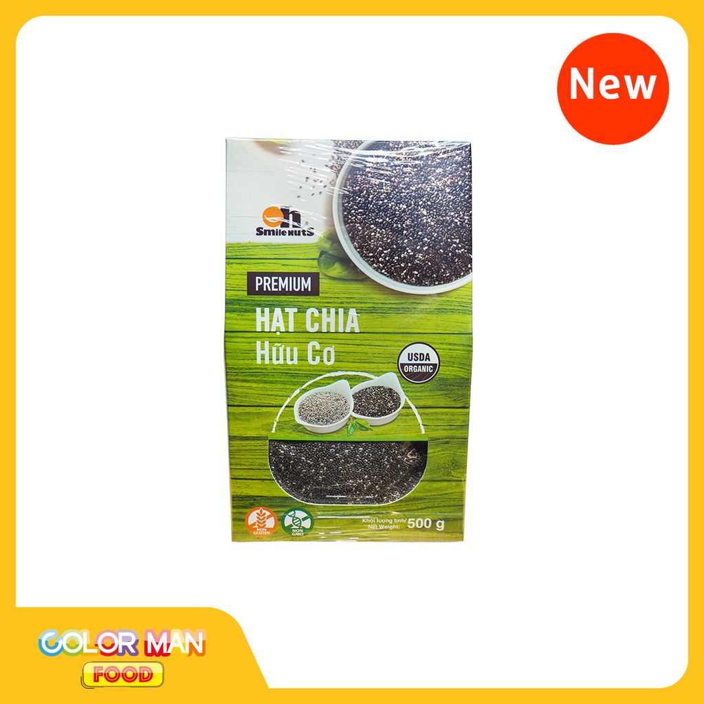  Hạt Chia Đen Hữu Cơ 500g 