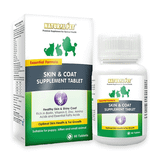 Viên nhai Natural Pet Skin & Coat Supplement Tablet 60 viên - Dưỡng da và lông cho thú cưng Petmall