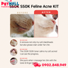 Bộ dung dịch vệ sinh cằm Jungle Monster SSOK Blackhead Kit for Cat 100ml - Kèm bàn chải silicon , dành cho mèo Petmall