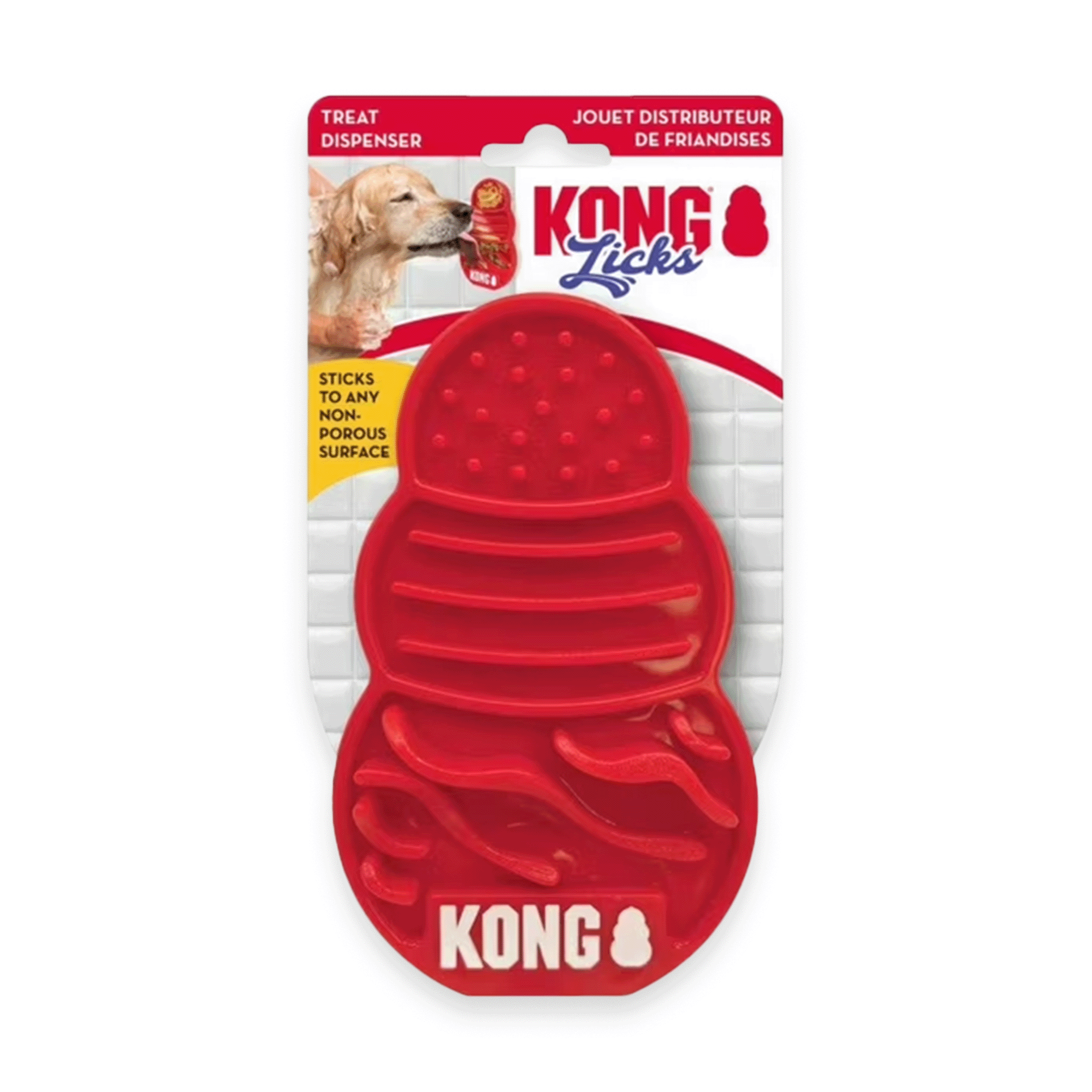 Đồ chơi KONG Licks Treat Dispenser - Tấm liếm dính tường, dùng với sốt thưởng Petmall