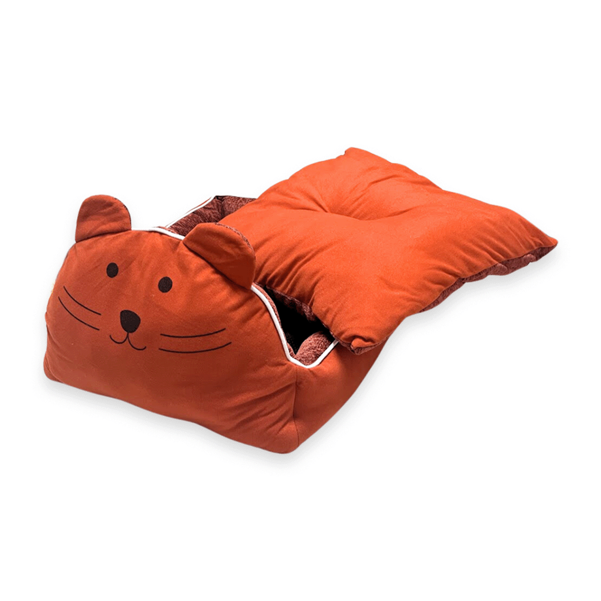 Nệm SONICE Big Bear Pet bed hình gấu size L - 45 x 55 x 14 cm | Màu cam Petmall