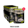 Hộp 12 Gói 70G - Pate mèo MARIA  Tuna & Shirasu in Gravy - Vị Cá ngừ và Cá cơm Petmall