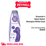 Sữa tắm Groomer’s Salon Select Shampoo White Coat 544ml - Dành riêng cho các giống Chó lông trắng Petmall