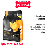1.8KG - Thức ăn mèo Nutrience Subzero - Gà tây, cá hồi, cá trích, cá tuyết và rau củ quả tự nhiên Petmall