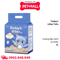Cát vệ sinh mèo Today's Litter Tofu 7L - Đậu nành soya - Hương đậu nành tự nhiên Petmall
