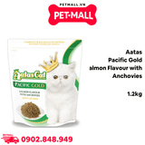 1.2KG - Thức ăn mèo Aatas Pacific Gold Salmon flavour with Anchovies - Cá hồi và cá cơm Petmall
