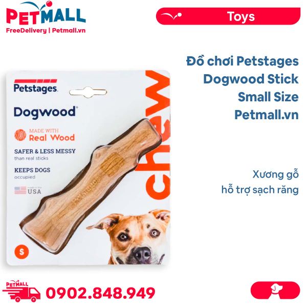 Đồ chơi Petstages Dogwood Stick Small Size - Xương gỗ hỗ trợ sạch răng Petmall