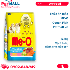 5.5KG - Thức ăn mèo con ME-O Ocean Fish - Vị Cá biển, dành cho mèo con Petmall