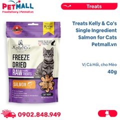 Treats Kelly & Co's Single Ingredient Salmon for Cats 40g - Vị Cá Hồi, cho Mèo Petmall