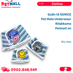 Quần tã chó đực SONICE Pet Male Underwear Rilakkuma - Mix màu Petmall