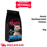 Thức ăn mèo Homie Sterilised Adult Chicken 6kg - Dành cho mèo triệt sản vị gà Petmall