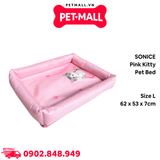 Nệm SONICE Pink Kitty Pet Bed - Size L 62 x 53 x 7cm Petmall