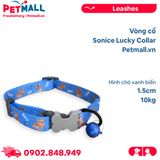 Vòng cổ Sonice Lucky Collar 10kg - 1.5cm Hình chó xanh biển Petmall