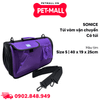 Túi vòm vận chuyển SONICE size S 40 x 19 x 25 cm - Có túi - Tím Petmall