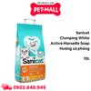 Cát vệ sinh Sanicat Clumping White Duo Vanilla Mandarin Bentonite Cat Litter 10L - Hương quýt vani, vón cục và diệt khuẩn Petmall