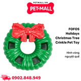 Đồ chơi FOFOS Holidays Christmas Tree Crinkle Pet toy - Hỗ trợ nhai gặm hình vòng nguyệt quế Petmall