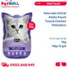 Pate mèo KitCat Petite Pouch Tuna & Chicken 70g - Hộp 12 gói - Vị Cá ngừ và Gà Petmall