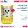 Pate mèo KitCat Petite Pouch Chicken & Salmon 70g - Hộp 12 gói - Vị Gà và Cá hồi Petmall