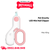 Kềm cắt móng Pet Gravity LED mini Nail clipper - Màu hồng Petmall