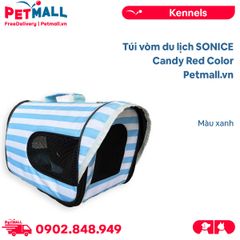 Túi vòm du lịch SONICE Candy Blue Color - Màu xanh Petmall