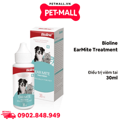 Dung dịch nhỏ ve rận tai Bioline EarMite Treatment 30ml - Điều trị viêm tai