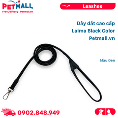Dây dắt cao cấp Laima Black Color 130cm - Màu Đen Petmall