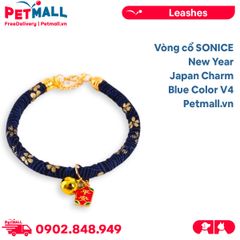 Vòng cổ SONICE New Year Japan Charm V4 - Kèm chuông may mắn Petmall