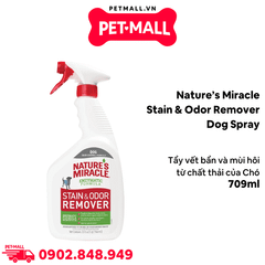 Xịt Nature’s Miracle Stain & Odor Remover Cat spray 709ml - Chất tẩy vết bẩn vào mùi hôi từ chất thải của chó Petmall