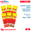  Combo Treats ME-O Crab Flavor 60g - 6 gói - Dạng kem vị Cua Petmall 