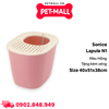 Nhà vệ sinh mèo Sonice Lapule N1 - 40 x 51 x 38 cm - Hồng  | Tặng Kèm Xẻng Petmall