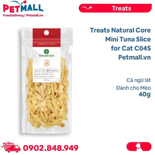 Treats Natural Core Mini Tuna Slice for Cat C04S - 40g - Cá ngừ lát cho Mèo Petmall