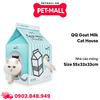 Nhà tích hợp cào móng cho mèo QQ Goat Milk Cat House - Size 55 x 33 x 33 cm Petmall