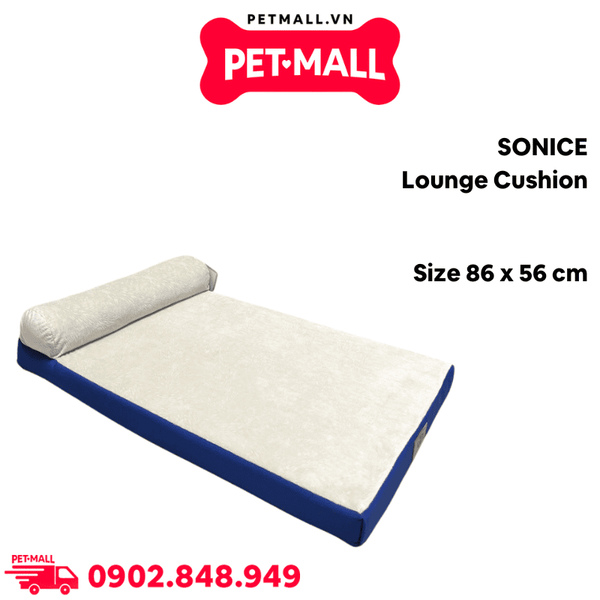 Giường vuông gối vải SONICE Lounge Cushion Size 86 x 56 cm Petmall