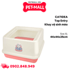 Khay vệ sinh mèo vuông CATIDEA Top Entry Size XL - 44x44x25cm Petmall