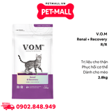 2.8KG - Thức ăn mèo VOM Rena.l + Recover.y RR - Chăm só.c sức khỏe cho thận và phục hồi cơ thể Petmall