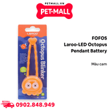 Phụ kiện FOFOS mặt dây LED trang trí vòng cổ cho thú chưng Laroo-LED Octopus pendant battery - Màu cam Petmall