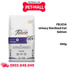 400G - Thức ăn mèo FELICIA Urinary Sterilised Cat Salmon - Hỗ trợ tiết niệu cho mèo triệt sản Petmall