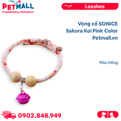 Vòng cổ SONICE Sakura Koi Pink Color - Màu hồng Petmall