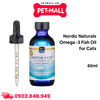 Dầu cá Nordic Naturals Omega -3 Fish Oil for Cats 60 ml - Hỗ trợ da, lông, tim mạch, xương khớp và tăng cường hệ miễn dịch Petmall