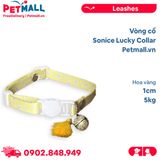 Vòng cổ Sonice Lucky Collar 5kg - 1cm Hoa vàng Petmall