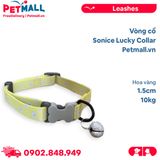 Vòng cổ Sonice Lucky Collar 10kg - 1.5cm Hoa vàng Petmall