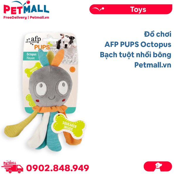 Đồ chơi AFP PUPS Octopus - Bạch tuột nhồi bông Petmall