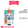 Treats chó dạng nắp vặn WANPY Tasty Meat Paste Lamb Carrot & Pea gói 90g - Hộp 10 gói - Vị thịt cừu, cà rốt & đậu Petmall