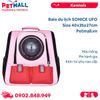 Balo du lich SONICE UFO Size 40x35x27cm - Màu hồng - Phi hành gia, kèm túi phụ cao cấp Petmall
