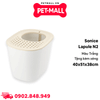 Nhà vệ sinh mèo Sonice Lapule N2 - 40 x 51 x 38 cm - Trắng  | Tặng Kèm Xẻng Petmall