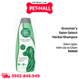Sữa tắm Groomer’s Salon Select Herbal Shampoo chiết xuất Thảo Mộc 544ml - Giảm ngứa, viêm da và chàm cho Chó Petmall