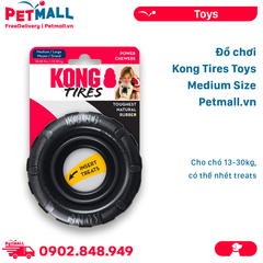 Đồ chơi Kong Tires Medium Size - Cho chó 13-30kg, có thể nhét treats Petmall