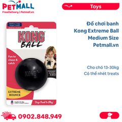 Đồ chơi banh Kong Extreme Ball Medium Size - Cho chó 13-30kg , có thể nhét treats Petmall