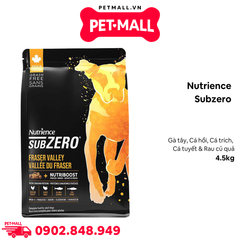 Thức ăn chó Nutrience Subzero 4.5kg - Vị gà tây, cá hồi, cá trích, cá tuyết và rau củ quả tự nhiên Petmall
