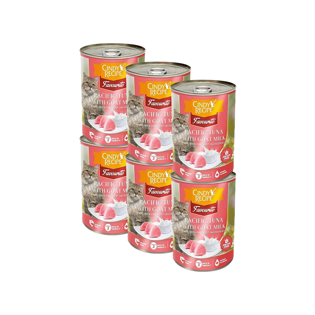 Combo 6 Lon 400G - Pate mèo Cindys Recipe - Vị Cá Ngừ và Sữa Dê Petmall